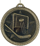 2" VM Series hockey Award Medals on 7/8" Neck Ribbons