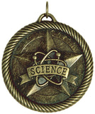 2" VM Series Science Award Medals on 7/8" Neck Ribbons