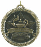 2" VM Series academic excellnce Award Medals on 7/8" Neck Ribbons