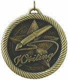 2" VM Series Writing Award Medals on 7/8" Neck Ribbons