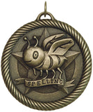 2" VM Series Spelling Bee Award Medals on 7/8" Neck Ribbons