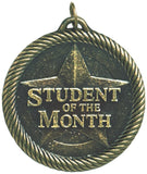 2" VM Series Student of Month Award Medals on 7/8" Neck Ribbons
