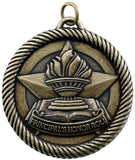 2" VM Series Principal's Honor Roll Award Medals on 7/8" Neck Ribbons