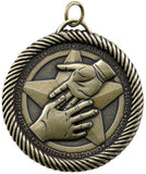 2" VM Series Sportsmanship Award Medals on 7/8" Neck Ribbons