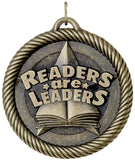 2" VM Series Reders are Leaders Award Medals on 7/8" Neck Ribbons