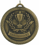 2" VM Series Participant Award Medals on 7/8" Neck Ribbons