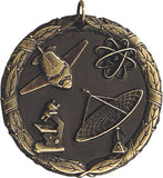 2" XR Series science Award Medals on 7/8" Neck Ribbons