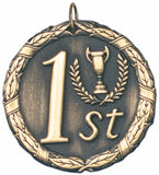 2" XR Series 1st Place Award Medals on 7/8" Neck Ribbons