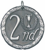 2" XR Series 2nd Place Award Medals on 7/8" Neck Ribbons
